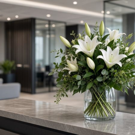 Laskar Flowers corporate office flower arrangement Bangalore